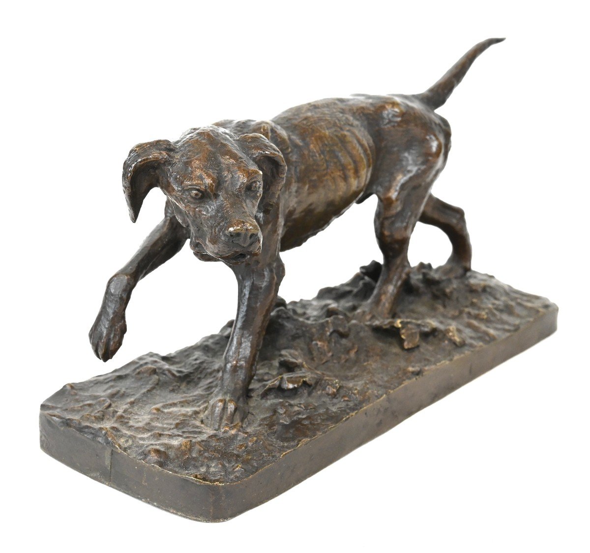 Christophe Fratin - Chien De Chasse - France, 19e Siècle-photo-3
